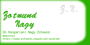 zotmund nagy business card